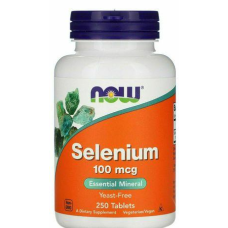Now Foods, селен, 100 мкг, 250 таблеток