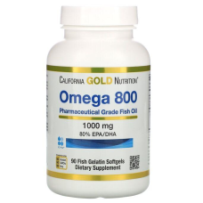 California Gold Nutrition, омега 800, ультраконцентрований риб“ячий жир з омега-3, у формі тригліцеридів KD-Pu
