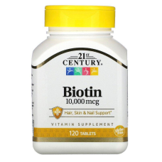 21st Century, біотин, 10 000 мкг, 120 таблеток