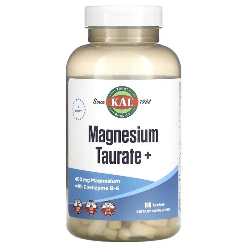 KAL, Таурат магнію +, 200 мг, 180 таблеток