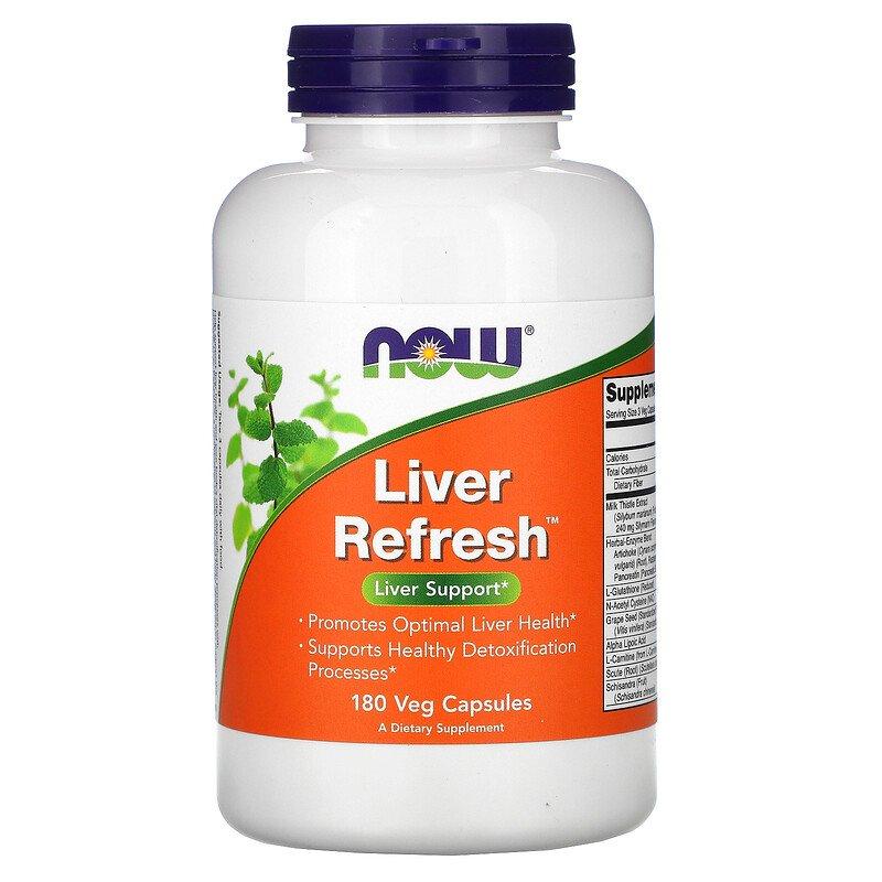 Підтримка печінки, Liver Refresh, Now Foods, 180 капсул