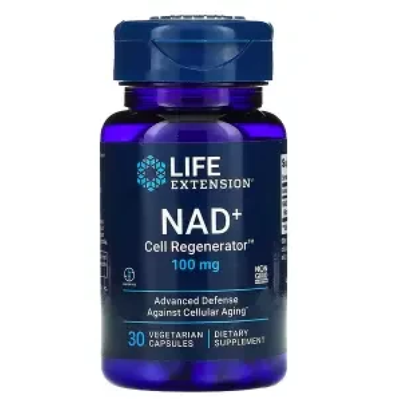 Life Extension, NAD+ Cell Regenerator, відновлювач клітин, 100 мг, 30 вегетаріанських капсул