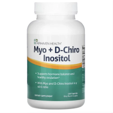 Fairhaven Health, міоінозитол і D-хіро-інозитол, 120 капсул