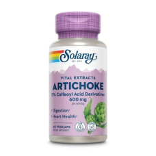 Solaray, артишок, 600 мг, 60 рослинних капсул (300 мг в 1 капсулі)