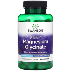 Swanson, Albion, гліцинат магнію, 133 мг, 90 капсул