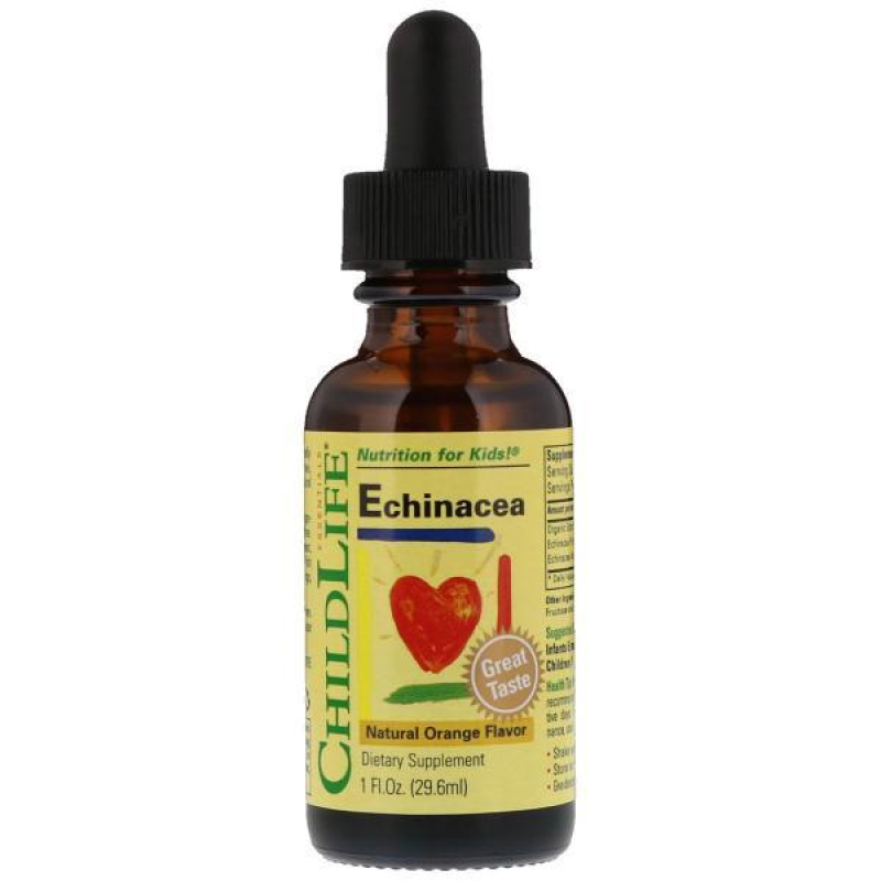 ChildLife Essentials, ехінацея, зі смаком натурального апельсина, 30 мл