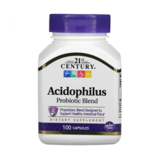 21st Century, суміш ацидофільних пробіотиків, 100 капсул