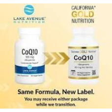 California Gold Nutrition, коензим Q10, убіхінон класу USP, 100 мг, 120 рослинних капсул