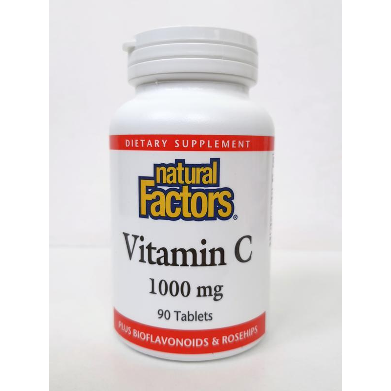 Natural Factors, Вітамін С з біофлавоноїдами, 1000 мг, 90 таблеток